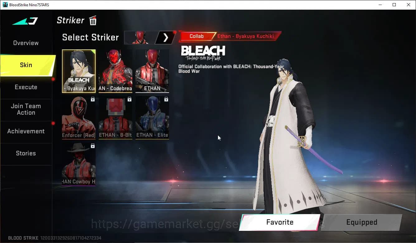 Blood Strike Accounts ASIA|EVO FAL+Colab BLEACH(Zanpakuto,Toshiro,Byakuy image 4
