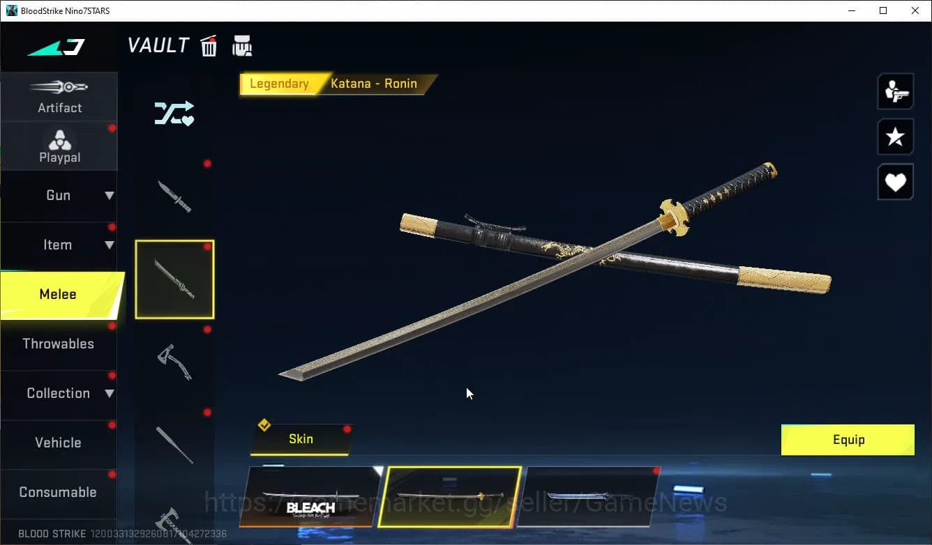 Blood Strike Accounts ASIA|EVO FAL+Colab BLEACH(Zanpakuto,Toshiro,Byakuy image 7