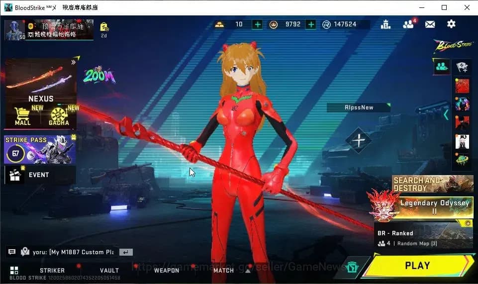 Blood Strike Accounts ASIA|3 ETERNAL[EMMA-Luxie,UMP45-Infinite Lv3,M1887 image 1