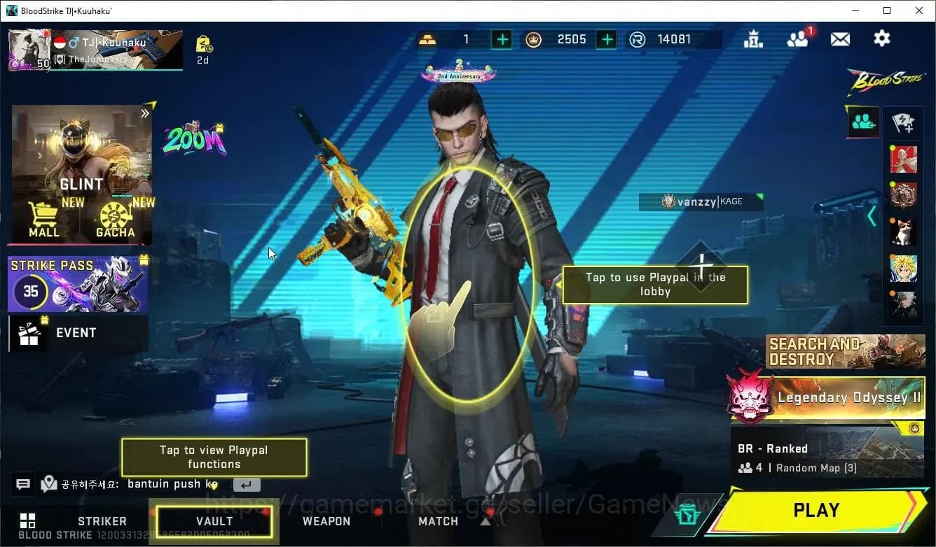 Blood Strike Accounts ASIA|Eternal Lv4 Galil-Noxdra+MELE Scythe|25 ULTRA image 1