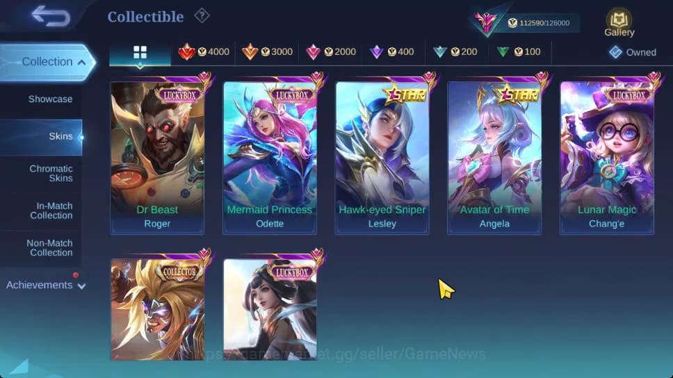 Mobile Legends: Bang Bang Accounts Hero 132|Skin 330|High Glory 71|Kishin-Lancelot,KO image 9