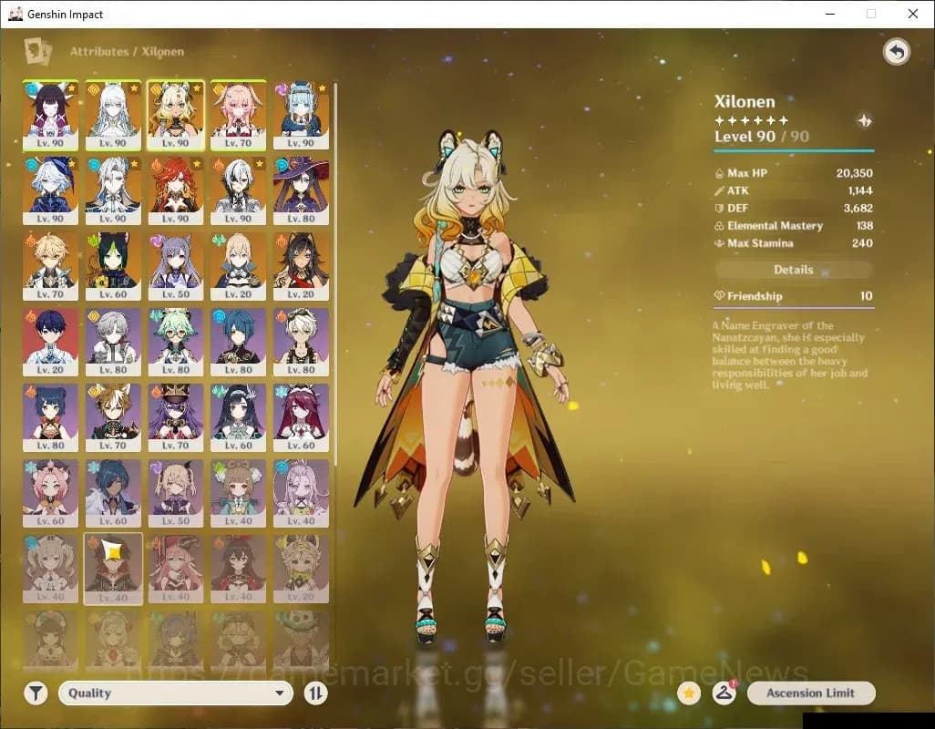 Genshin Impact Accounts ASIA|AR58|9Limited+(*5Weapon)|Arlecchino+Sign,Ziba image 3