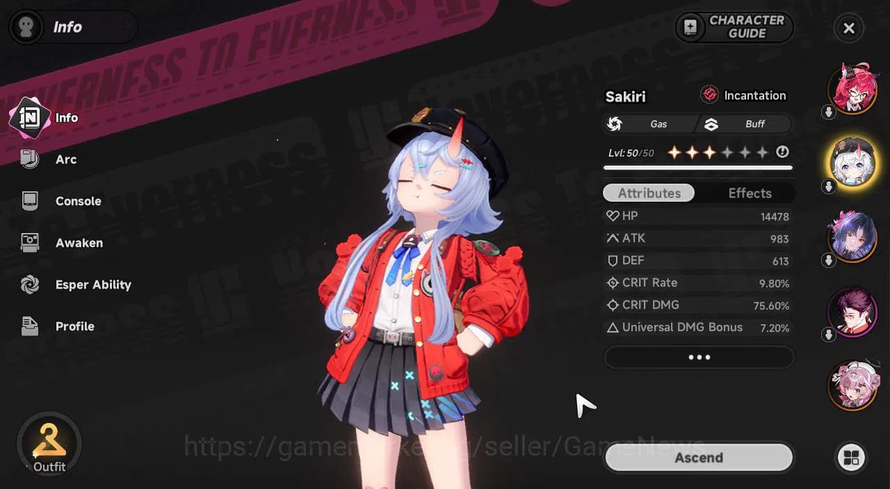 Neverness to Everness Accounts Global NA|HL 34|6 SSR[HotoriA1+Skin,Nanally+Sign,S image 5