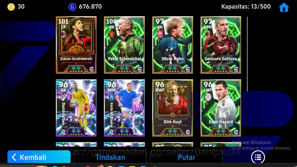 eFootball Accounts power 3171 | ibrahimovic legend, peter schmecel ep image 3
