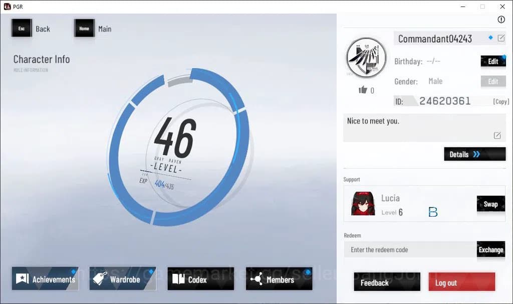 Punishing: Gray Raven Accounts EUROPE|Lv 46 | [S Nirvantia,S Crepuscule,S LuciaCW image 1