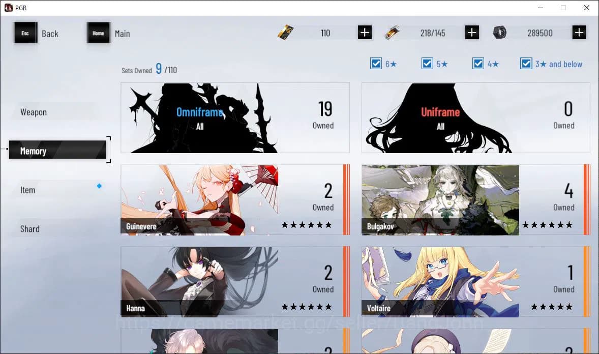 Punishing: Gray Raven Accounts EUROPE|Lv 46 | [S Nirvantia,S Crepuscule,S LuciaCW image 7