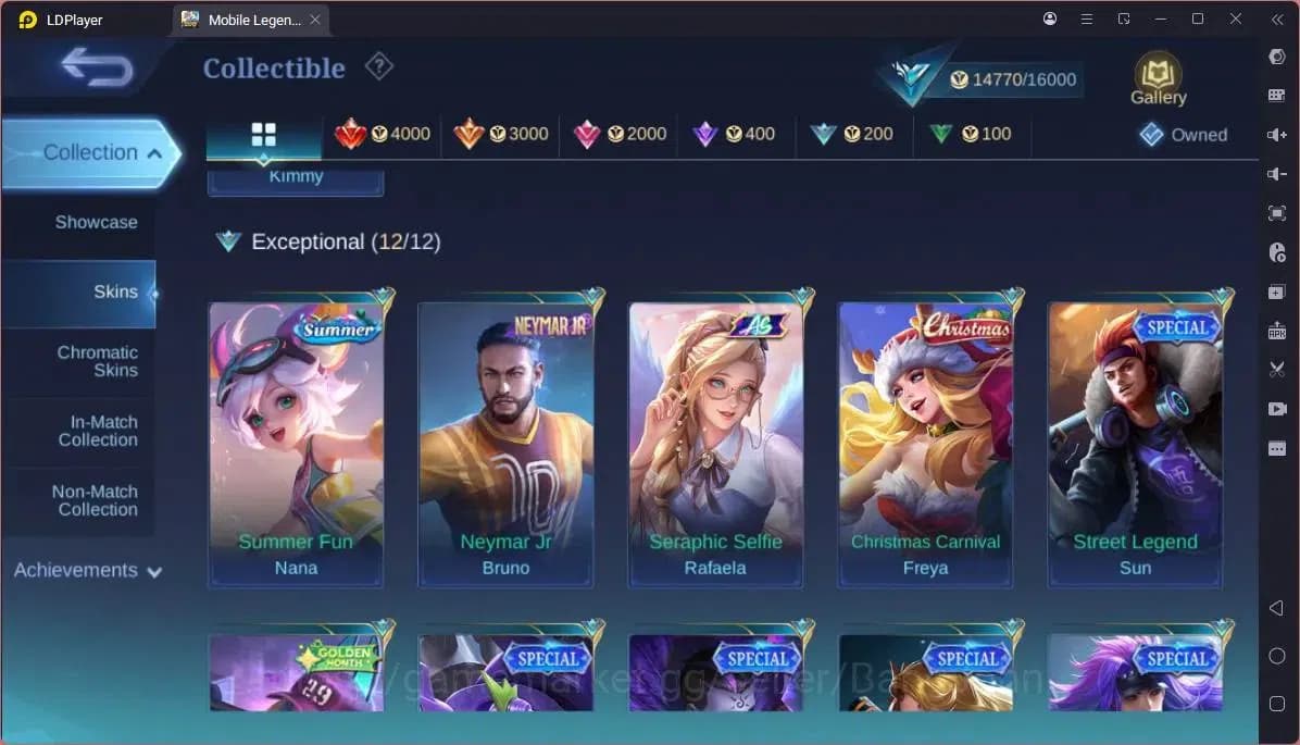 Mobile Legends: Bang Bang Accounts GLOBAL Hero 65 Skin 70|Transformers Roger|Luckybox image 5