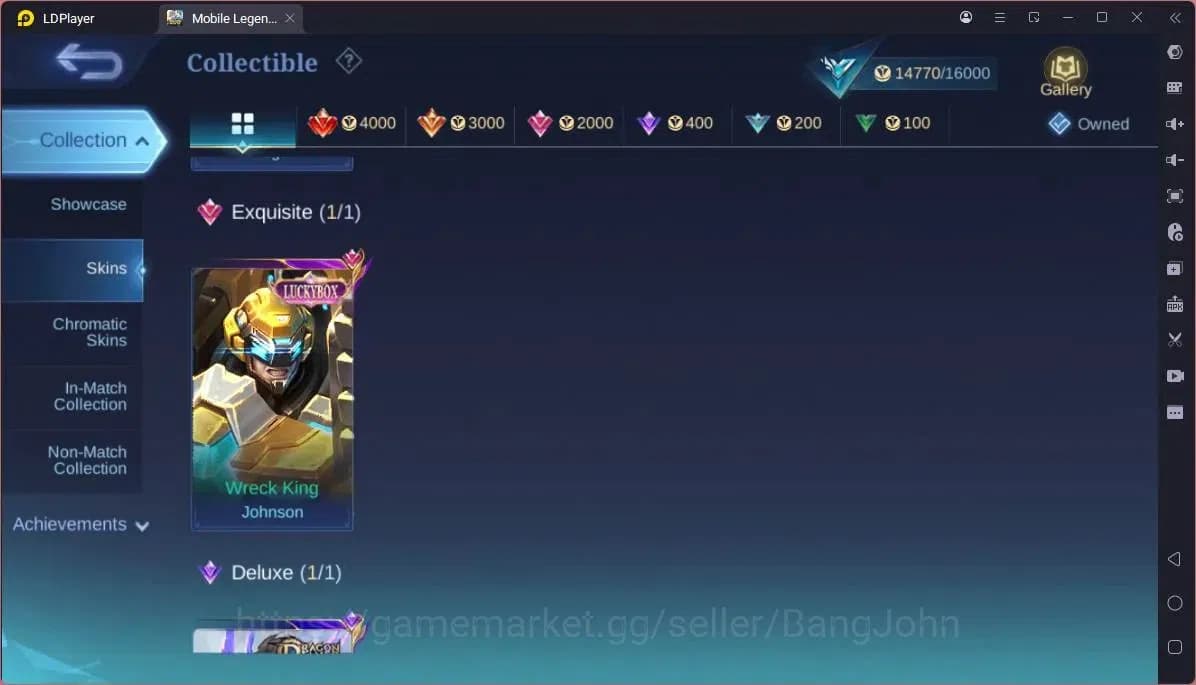 Mobile Legends: Bang Bang Accounts GLOBAL Hero 65 Skin 70|Transformers Roger|Luckybox image 6