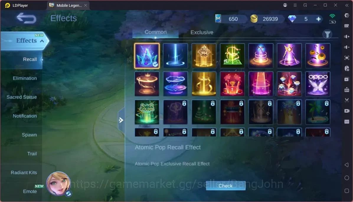 Mobile Legends: Bang Bang Accounts GLOBAL Hero 65 Skin 70|Transformers Roger|Luckybox image 9