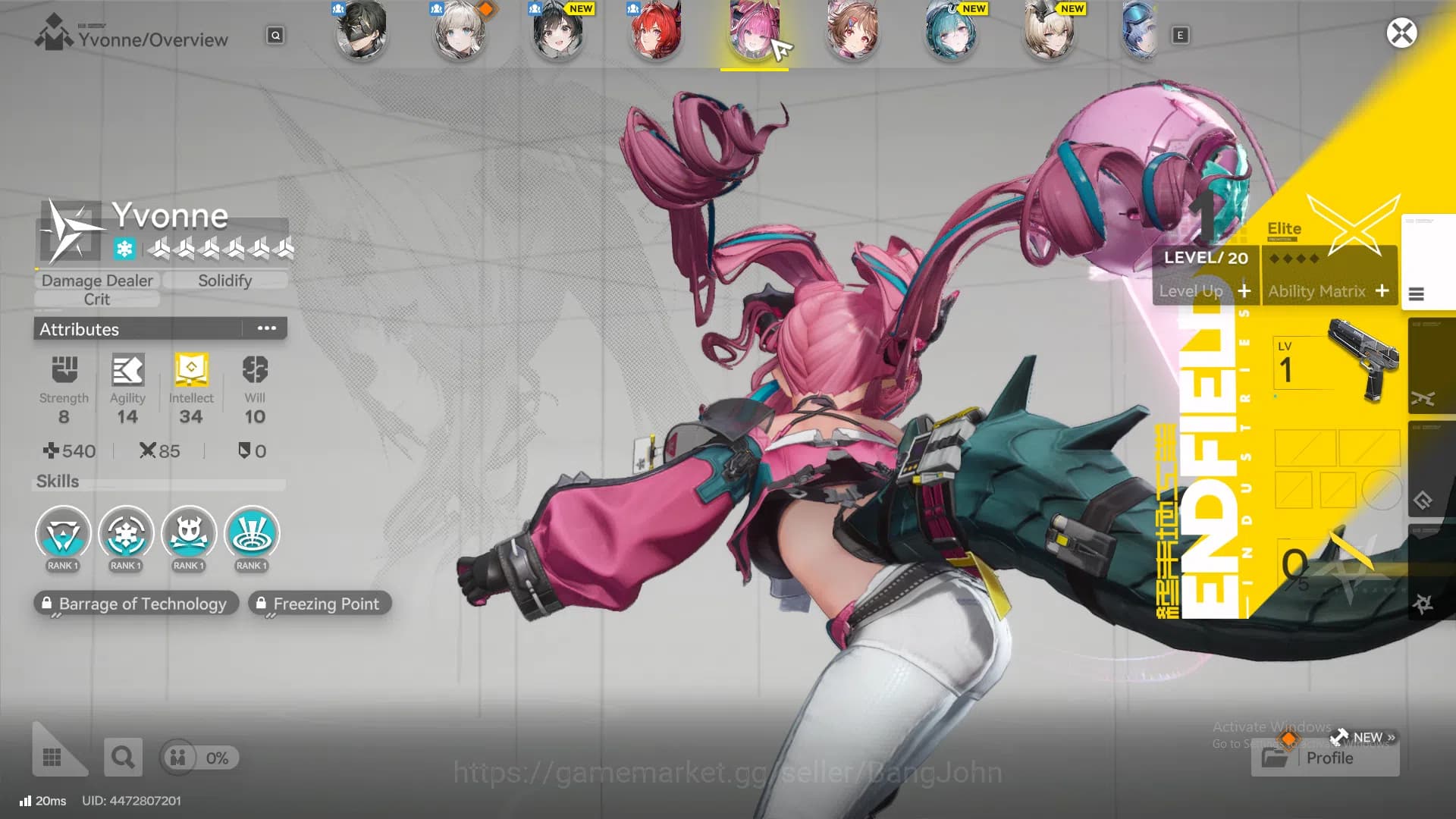 Arknights: Endfield Accounts Starter Skip Tutor | ASIA | Laevatain | Yvonne | A image 3