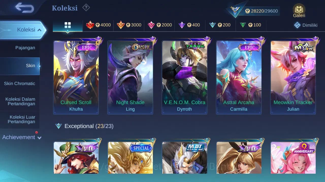 Mobile Legends: Bang Bang Accounts GLOBAL Hero 69 Skin 115 Prime Claude | CC Nata | P image 6