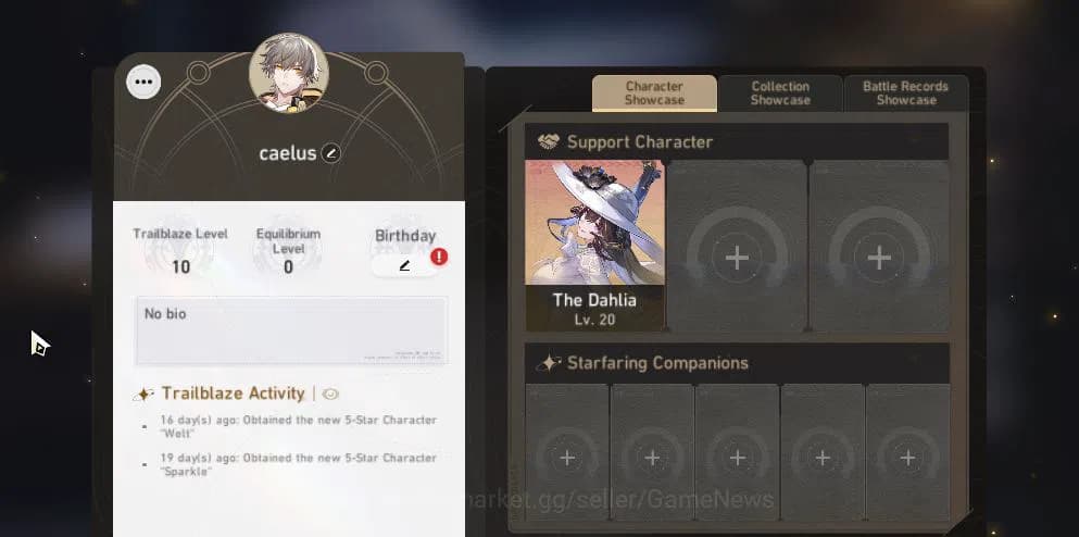 Honkai Star Rail Accounts Asia | TL 10 | Starter | 4 Limited | Sparkle ,The image 2