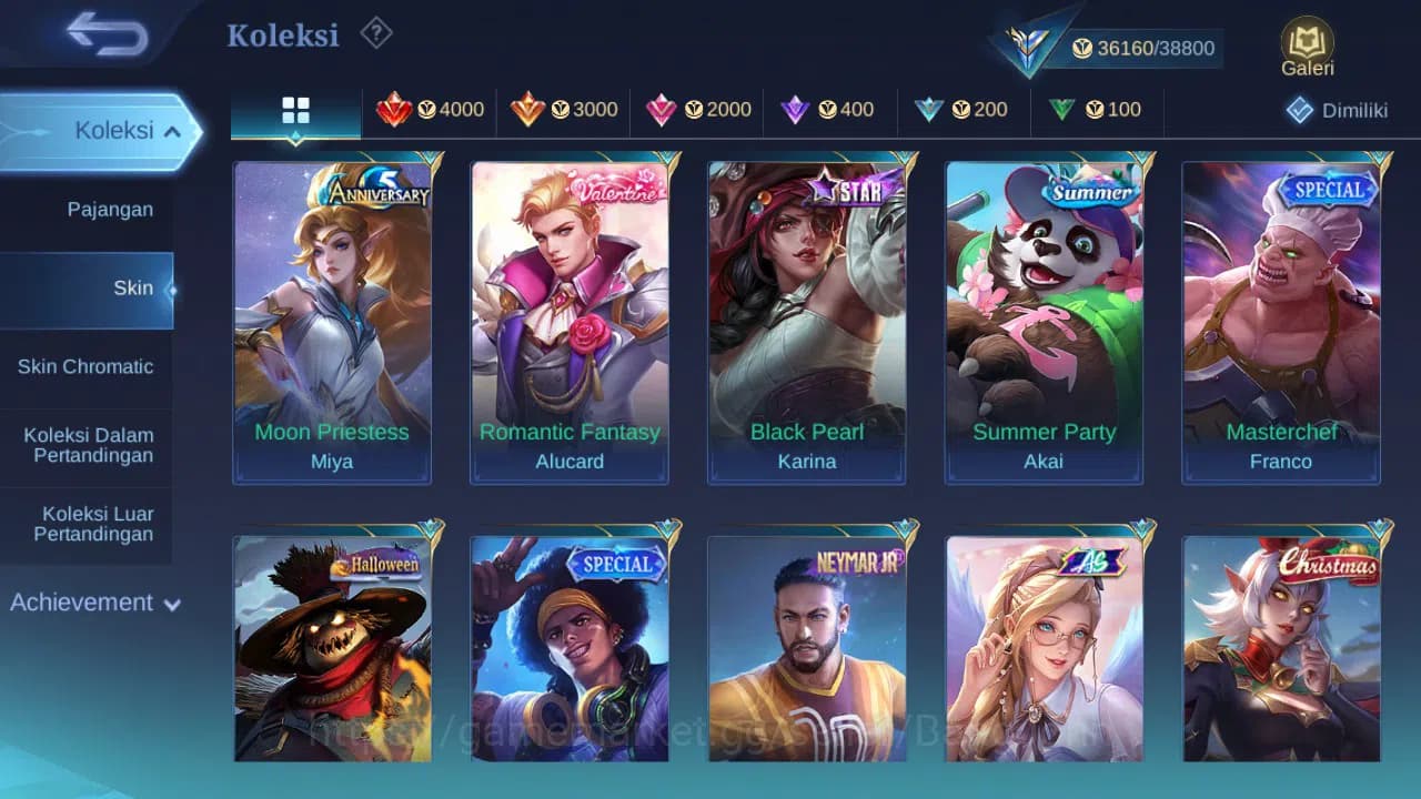 Mobile Legends: Bang Bang Accounts GLOBAL Hero 125 Skin 198 | KOF karina | Luckybox M image 4