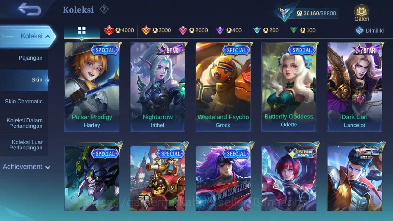 Mobile Legends: Bang Bang Accounts GLOBAL Hero 125 Skin 198 | KOF karina | Luckybox M image 6