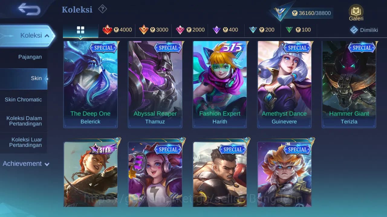 Mobile Legends: Bang Bang Accounts GLOBAL Hero 125 Skin 198 | KOF karina | Luckybox M image 7