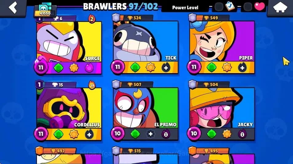 Brawl Stars Accounts 41k Trophy|14K Bling |97 Brawler 22 Max Lv|1 UL Ka image 10