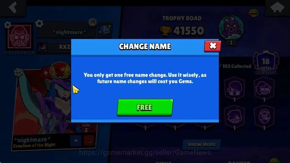 Brawl Stars Accounts 41k Trophy|14K Bling |97 Brawler 22 Max Lv|1 UL Ka image 5