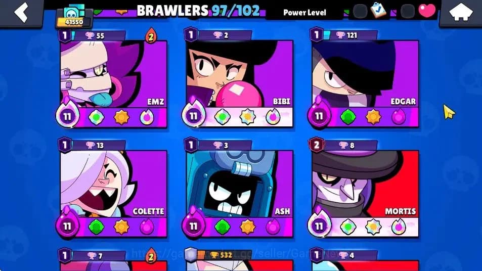 Brawl Stars Accounts 41k Trophy|14K Bling |97 Brawler 22 Max Lv|1 UL Ka image 8