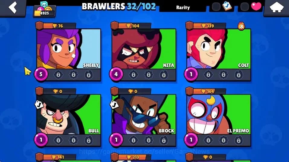 Brawl Stars Accounts 4925 Trophy, 32 Brawlers, 4 Max Lvl | 1 Mythic [Ce image 8