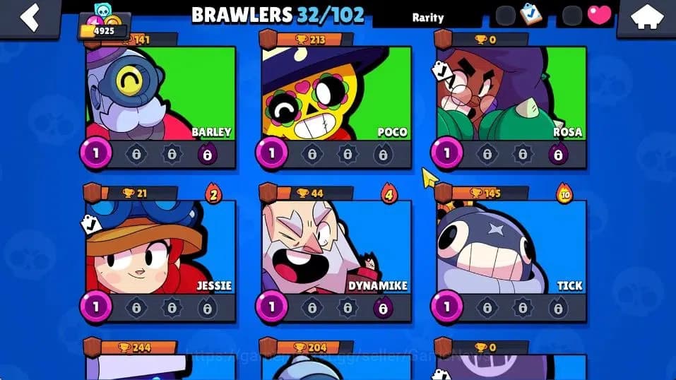 Brawl Stars Accounts 4925 Trophy, 32 Brawlers, 4 Max Lvl | 1 Mythic [Ce image 9
