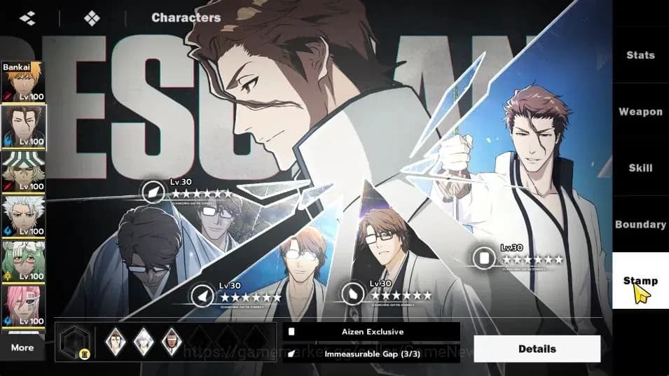 BLEACH: Soul Resonance Accounts NuverseSEA|LV 76|15 SSR [(IchigoB2,AizenB1,Urahara image 10