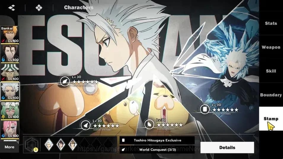 BLEACH: Soul Resonance Accounts NuverseSEA|LV 76|15 SSR [(IchigoB2,AizenB1,Urahara image 17