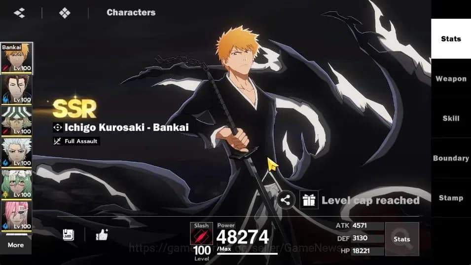 BLEACH: Soul Resonance Accounts NuverseSEA|LV 76|15 SSR [(IchigoB2,AizenB1,Urahara image 3