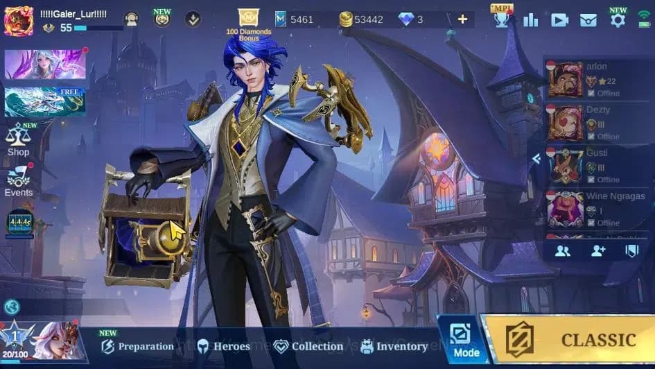 Mobile Legends: Bang Bang Accounts Hero 78|Skin 112|MAX Emblem|KOF Leona Karina, CC N image 1