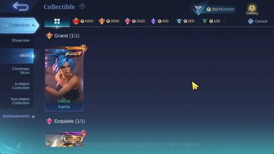 Mobile Legends: Bang Bang Accounts Hero 78|Skin 112|MAX Emblem|KOF Leona Karina, CC N image 6