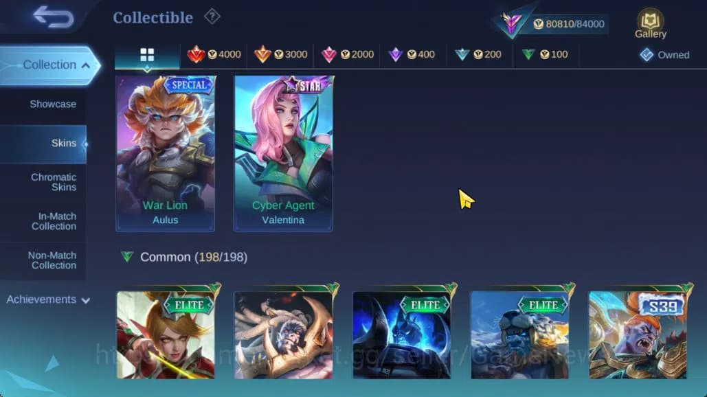 Mobile Legends: Bang Bang Accounts Hero 132|Skin 310|High Glory 65|Gusion Legend,Prim image 14