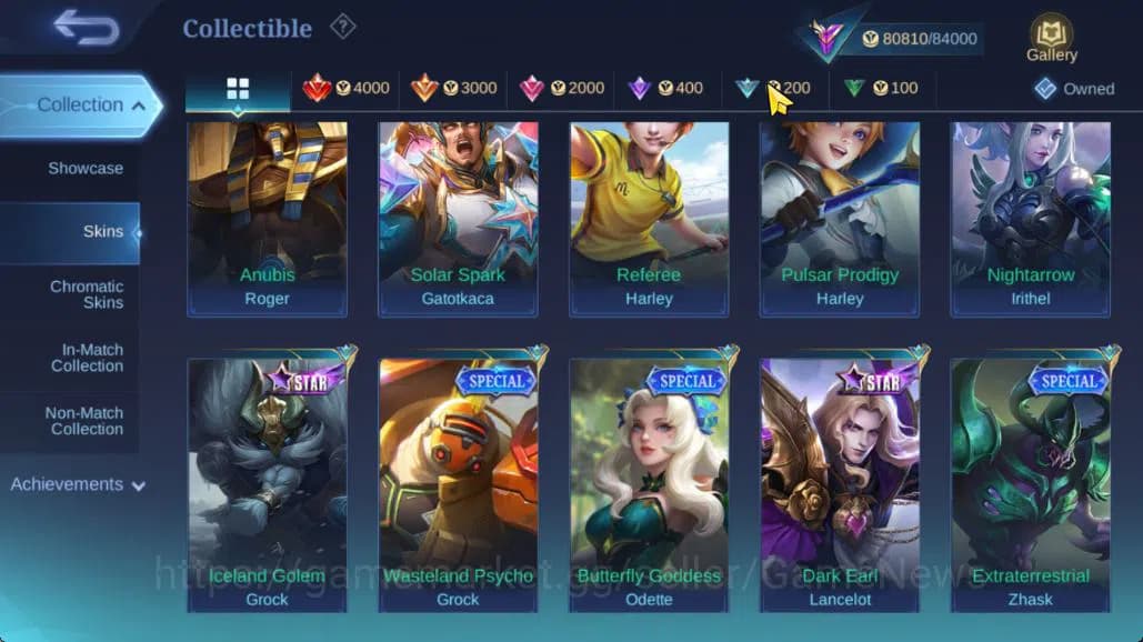 Mobile Legends: Bang Bang Accounts Hero 132|Skin 310|High Glory 65|Gusion Legend,Prim image 18