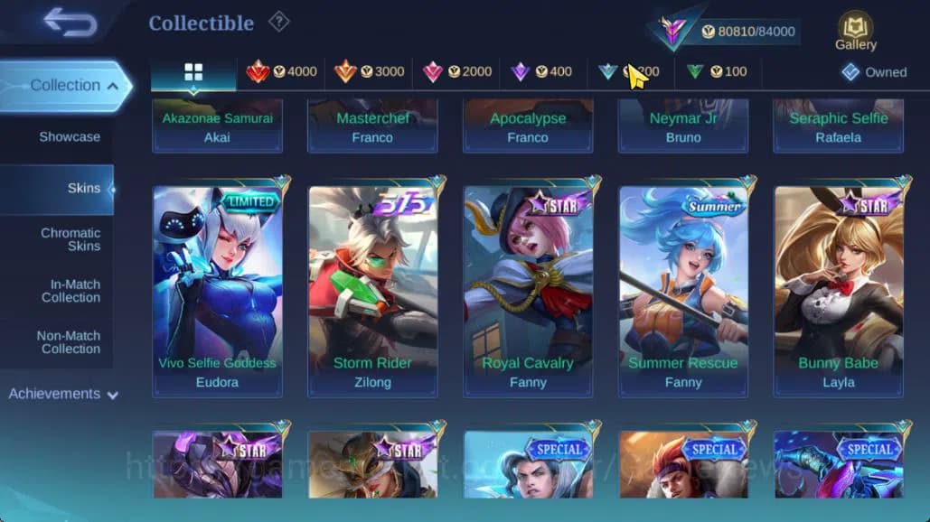 Mobile Legends: Bang Bang Accounts Hero 132|Skin 310|High Glory 65|Gusion Legend,Prim image 20