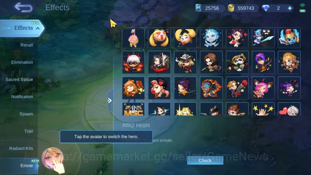 Mobile Legends: Bang Bang Accounts Hero 132|Skin 310|High Glory 65|Gusion Legend,Prim image 6