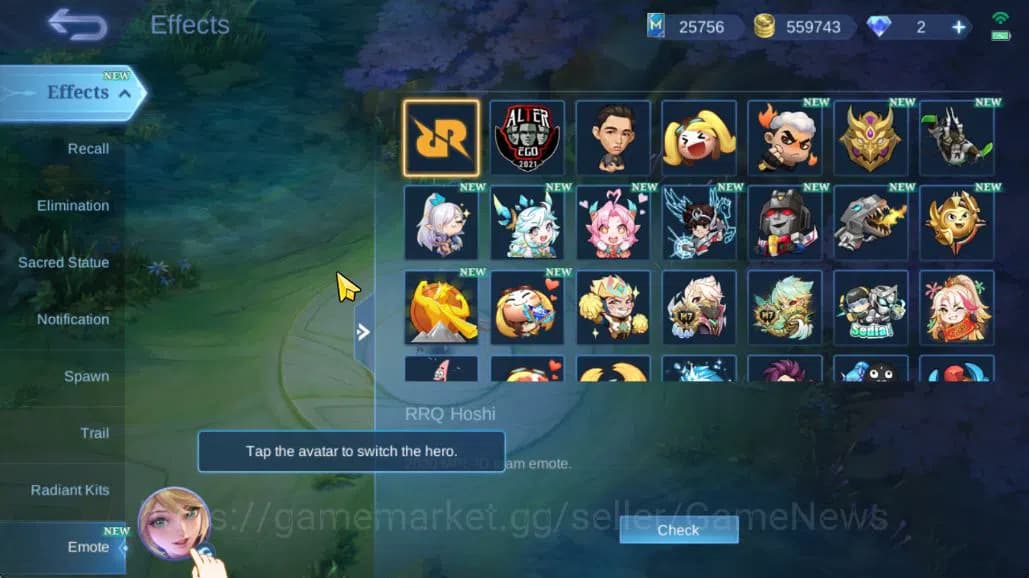 Mobile Legends: Bang Bang Accounts Hero 132|Skin 310|High Glory 65|Gusion Legend,Prim image 7