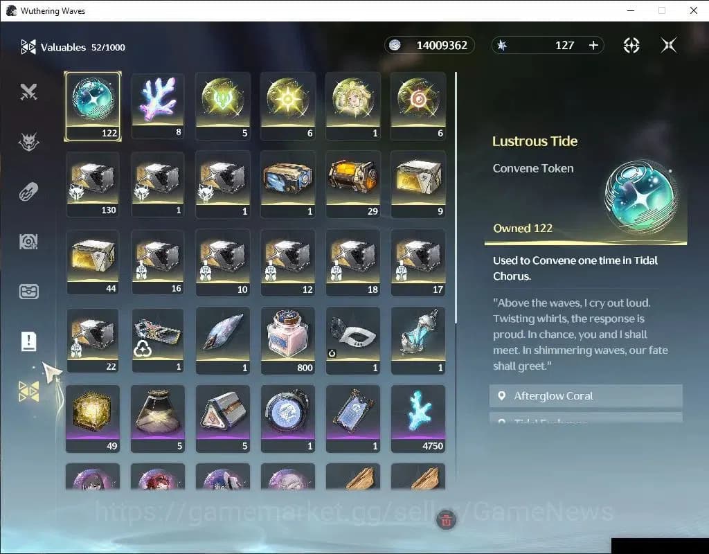 Wuthering Waves Accounts NA | UL 47 | 122 Lustrous | 1 Limited | Hiyuki R4 image 9