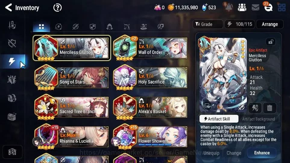 Epic Seven Accounts GLOBAL Unverif|New Era|3 ML(Empyrean Ilynav,TE Kay image 11