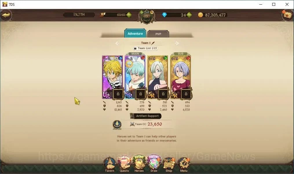 The Seven Deadly Sins: Grand Cross Accounts Asia|646K CC|1 LR + 5 UR+Collab ReZero|Elizabeth,N image 7