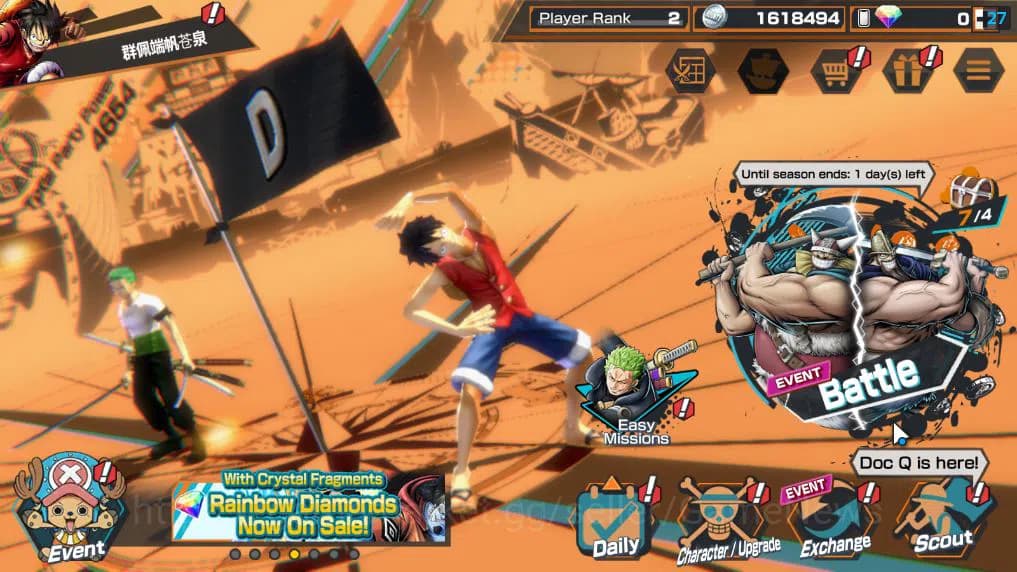 One Piece Bounty Rush Accounts Global|3 EX 5 |Elder St Etehanborn V.Nusjuro,Divin image 1