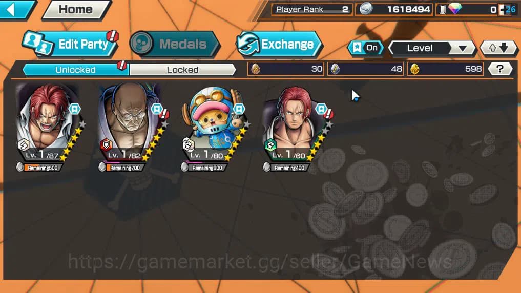One Piece Bounty Rush Accounts Global|3 EX 5 |Elder St Etehanborn V.Nusjuro,Divin image 3