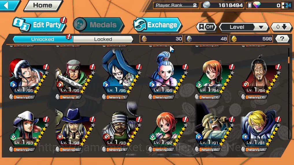 One Piece Bounty Rush Accounts Global|3 EX 5 |Elder St Etehanborn V.Nusjuro,Divin image 5