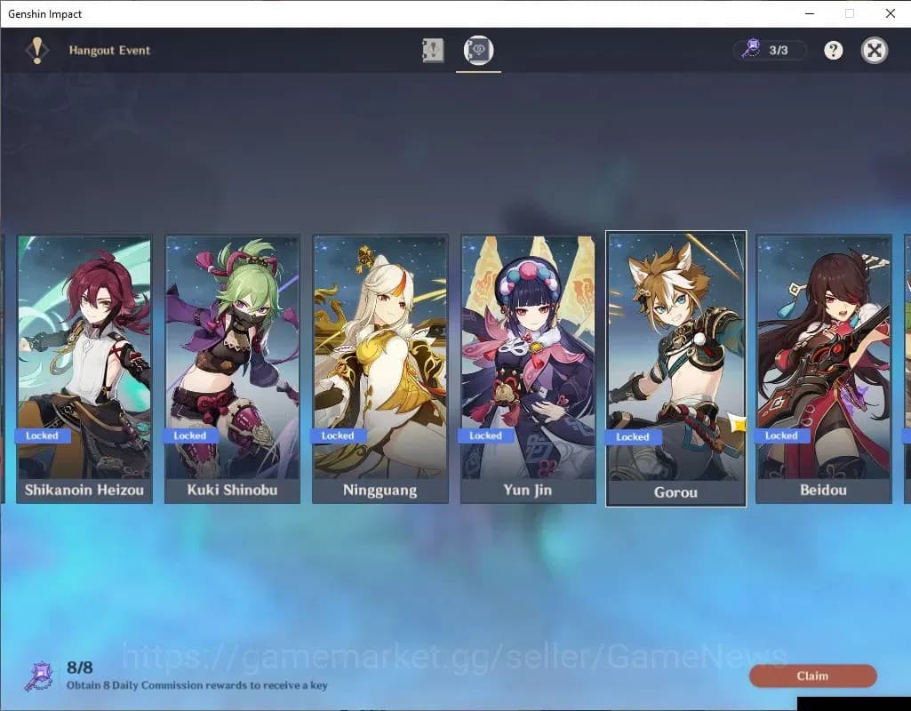 Genshin Impact Accounts Asia|AR56|30(*5Char)+17(*5Weapon)|FlinsC1,Eula,Yel image 17
