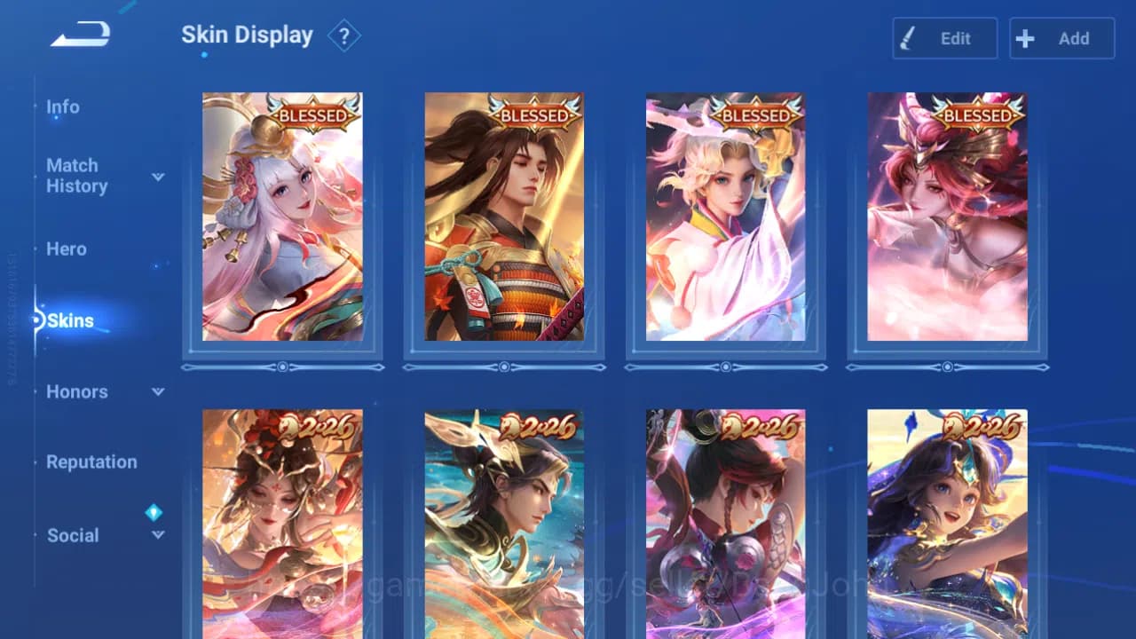Honor of Kings Accounts Hero 112|Skin 151|4 Blessed |Full LNY2026|Full LOM image 6