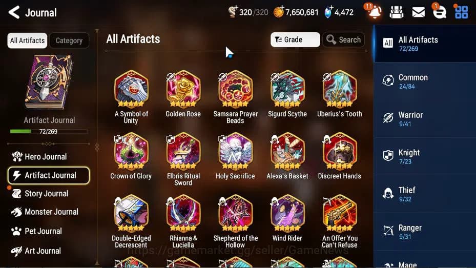 Epic Seven Accounts Global Unverif|New Era|16 ML(LOT Scales,NM Luna, R image 16