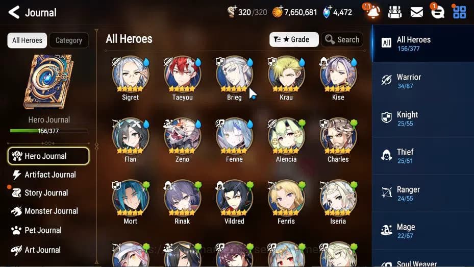 Epic Seven Accounts Global Unverif|New Era|16 ML(LOT Scales,NM Luna, R image 19