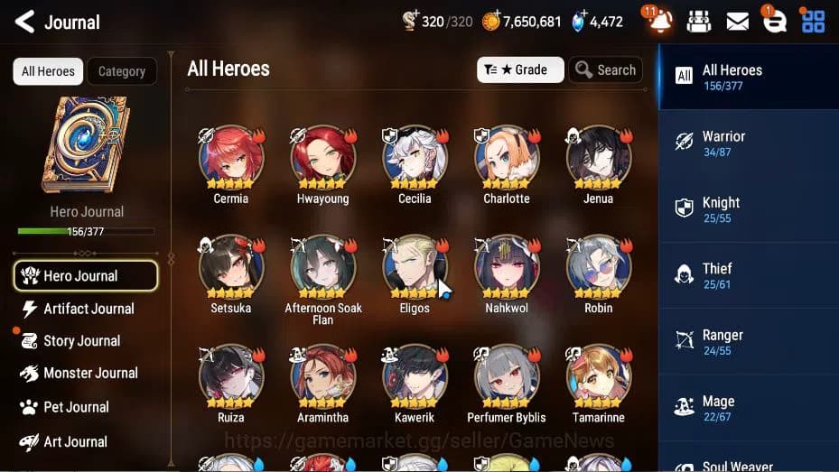 Epic Seven Accounts Global Unverif|New Era|16 ML(LOT Scales,NM Luna, R image 20