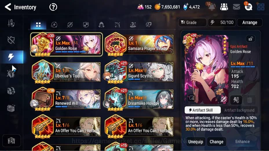 Epic Seven Accounts Global Unverif|New Era|16 ML(LOT Scales,NM Luna, R image 5