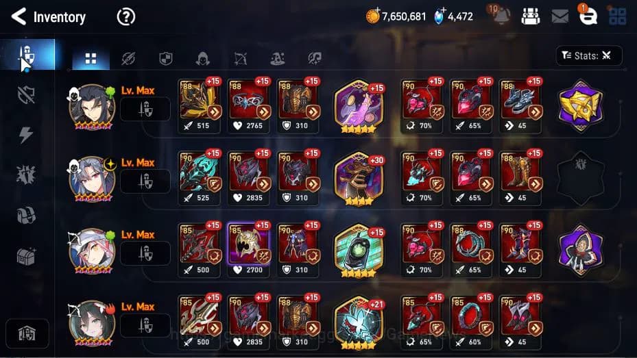 Epic Seven Accounts Global Unverif|New Era|16 ML(LOT Scales,NM Luna, R image 7