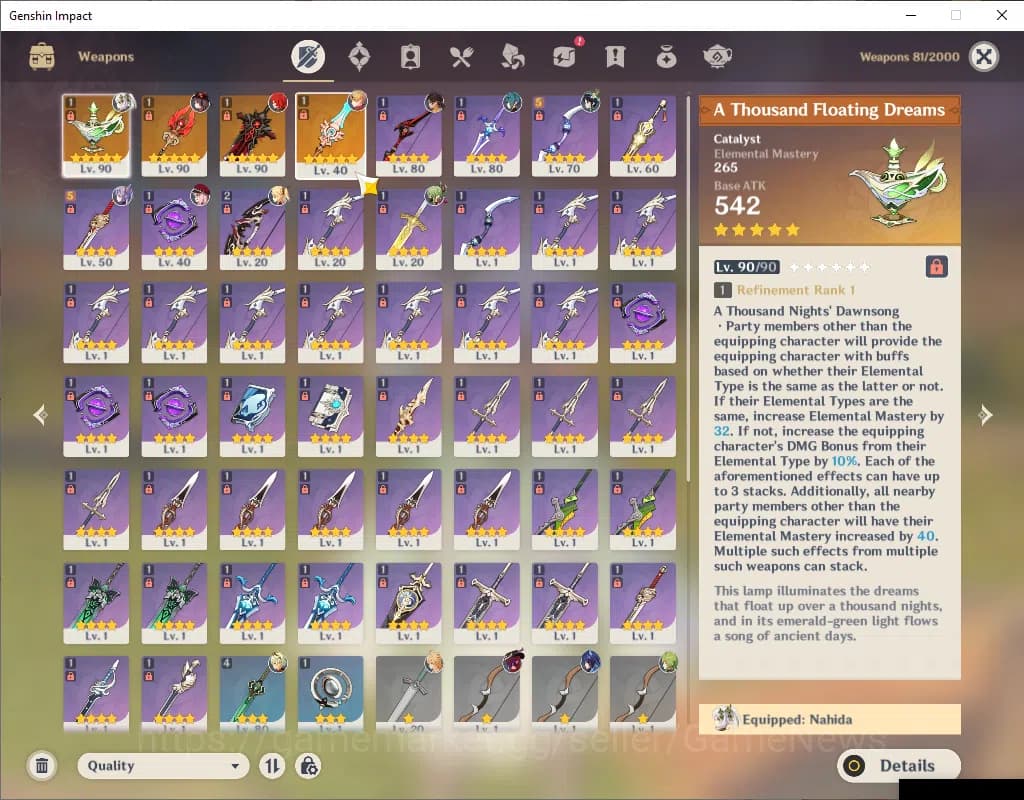 Genshin Impact Accounts ASIA|AR 55|4 Limited+4(*5Weapon)|(HuTaoC2,Nahida)+ image 12