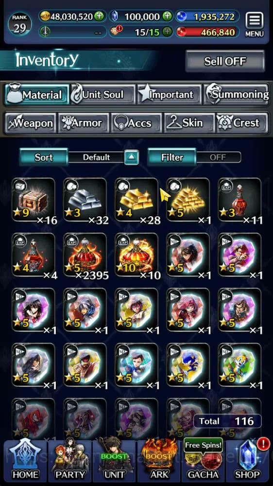 Last Cloudia Accounts GLOBAL|100K Cryst|TopTierUnits [A Roland,Lougseus image 10