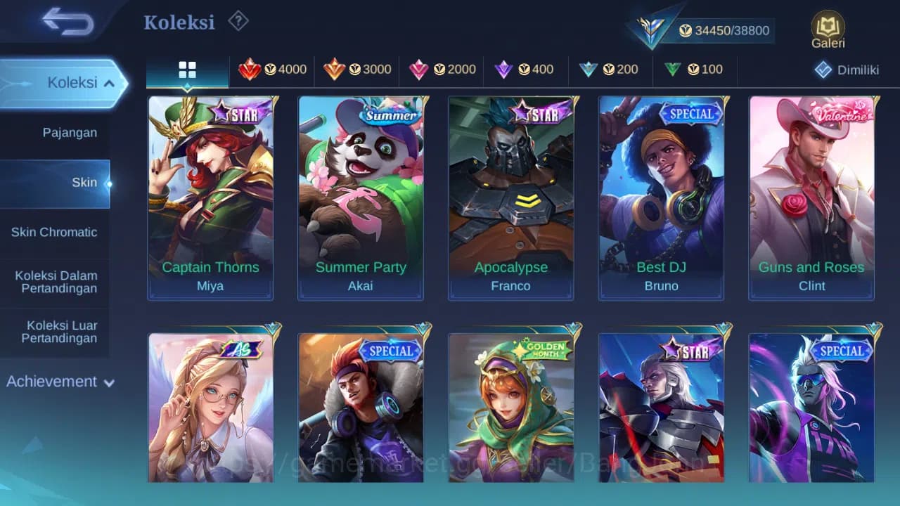 Mobile Legends: Bang Bang Accounts GLOBAL Hero 130 Skin 174 | KOF Karina | CC Nata | image 10